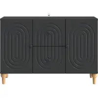 vidaXL Mobili TV Nero 89 x 34,5 x 60 cm in materiale derivato dal legno