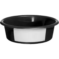 Hofman Mangiatoia 6 litri nera con etichetta bianca (cavallo vitello pecora)