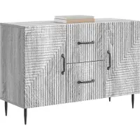 vidaXL Credenza Sonoma grigia 89 x 34,5 x 60 cm in materiale derivato dal legno