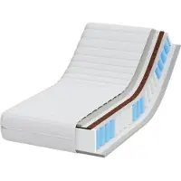 vidaXL Materassi con strato di fibra di cocco, rigidità media, 60 x 120 cm, colore bianco