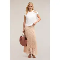 Motivi Long Lace Skirt Powder Pink Taglia: 38 | Minigonne Outlet | Donna | Rosa