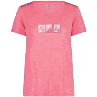 CMP Women's Light Melange T-Shirt Maglia funzionale Donna (34, fuchsia)