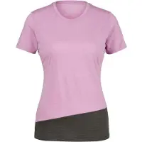 Stoic Women's Merino155 LaholmSt. Colorblock T-Shirt Maglia merino Donna (L, lilla)
