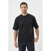CMP Loose Fit T-Shirt T-shirt Uomo (M, nero)