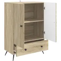 vidaXL Credenza in rovere Sonoma 66 x 34,5 x 95 cm in materiale derivato dal legno