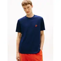 Tommy Hilfiger Script Monogram T-shirt Carbon Navy Taglia: L | Magliette basic Outlet | Uomo | Blu