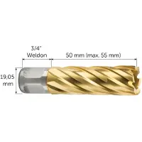 Fein HSS-Dura 50 carotatrice Ø 15 x 50 Weldon TIN, 63134150076