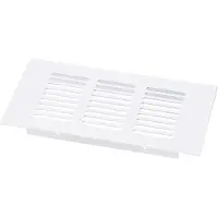 OEM Griglia di copertura in lega di alluminio bianca, rettangolare 150 x 100 mm, griglia di ventilazione.