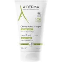 A-Derma Crema Mani E Unghie Con Acido Ialuronico 50 ml — Crema mani
