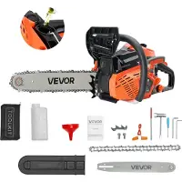 Vevor Pinza a catena a benzina da 40 cc, pinza a catena a benzina da 355 mm, motosega da 1,8 CV, adatta per l'abbattimento di alberi, la potatura delle chiome e la sfoltitura dei rami.