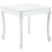 En.casa Tavolo da pranzo per 2 persone Tavolo da cucina in stile country bianco Tavolo da sala da pranzo Tavolo da sala da pranzo MDF 76x80x80cm []