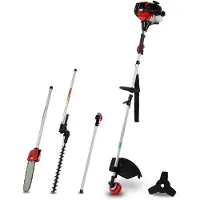 Eberth decespugliatore decespugliatore tagliaerba multitool 4in1 a benzina, cinghia di trasporto inclusa, 3hp, capacità 52ccm, motore a 2 tempi, testa a corda con sistema di avanzamento automatico