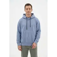 CMP Sweater Fix Hood Felpa con cappuccio Uomo (M, grigio)