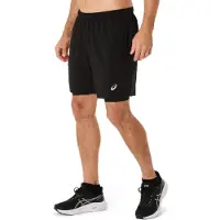 Asics per uomo. 2011D215 Pantaloncini neri Core 2in1 7in (L), Nero, Sportivo, Sintetico, Multisport, Sostenibile