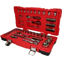 Ks Tools 1/4"+1/2" CHROMEplus set di chiavi a bussola 68 pz - 958.0668