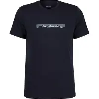 Stoic Merino155 LaholmSt. Print T-Shirt Ridge Maglia merino Uomo (M, blu)