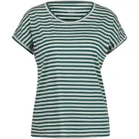 Stoic Women's Merino155 LaholmSt. Loose Shirt Striped Maglia merino Donna (XS, grigio)
