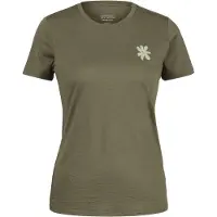 Stoic Women's Merino155 LaholmSt. T-Shirt Daisy Flower Maglia merino Donna (S, olivia)
