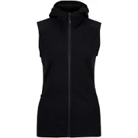 Stoic Women's MerinoFleece270 KuolpaLightSt. Vest Hood Gilet in lana merino Donna (S, nero)