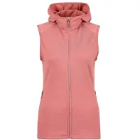 Stoic Women's MerinoFleece270 KuolpaLightSt. Vest Hood Gilet in lana merino Donna (XS, fuchsia)