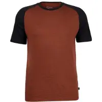 Stoic Merino155 LaholmSt. Raglan Shirt Maglia merino Uomo (3XL, rosso)