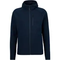 Stoic MerinoFleece270 KuolpaLightSt. Zip Hoody Felpa di merino con cappuccio Uomo (L, blu)