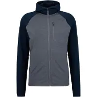 Stoic MerinoFleece270 KuolpaLightSt. Zip Hoody Felpa di merino con cappuccio Uomo (S, blu)