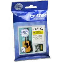 Brother Cartuccia stampante LC-421XLY - Giallo Alta capacità