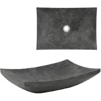 Syfax Lavandino 50x35x12 cm in Marmo Nero