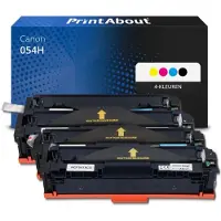 PrintAbout Toner compatibile Canon 054H - 4 colori Alta capacità Multipack