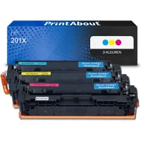 PrintAbout Toner compatibile HP 201X (CF253XM) - 3 colori Alta capacità Multipack