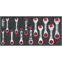 Vigor Set di chiavi ad anello a cricchetto