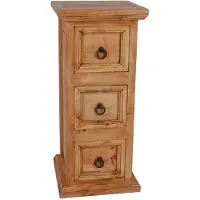 MiaMöbel Comò Mexico Mobili 32x72x31 cm Stile rustico Legno massello Pino miele