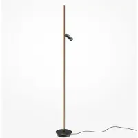 Maytoni Piantana LED Thin, nera, alluminio, altezza 155 cm, dimmerabile