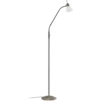LINDBY Lampada da terra Gwendolin, 160 cm, vetro, E14, regolabile