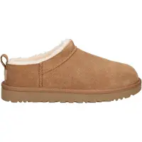 Ugg - Pantofole da esterno imbottite - W Classic Micro Chestnut per Donne in Pelle - Taglia 39 - Beige