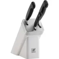 Zwilling J.A. Henckels Four Star 1002294 SharpBlock blocco per coltelli bianco, 4 pz
