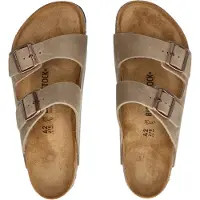 Birkenstock per uomo. 352201 Sandali in pelle Normal Arizona Leoi (Vestibilità Regolare) marrone (46), Basso, Nessuno, Casual