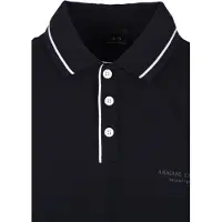 Armani Exchange per uomo. XM001557AF10363UB101 Polo elastica blu navy (XL), Casual, Cotone, Manica corta