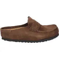 Birkenstock per donna. 1031701 Mocassini Naples Wrapped in pelle (Vestibilità Stretta) marrone (36), Basso, Camoscio, Nessuno, Casual