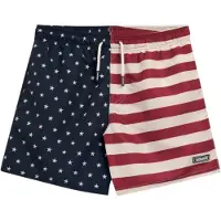 Sebago per uomo. 78121FW Costume da bagno Bend USA Flag, blu navy, rosso (M), Beachwear, Poliestere