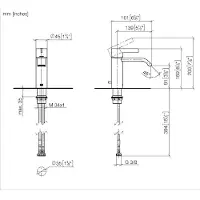 Dornbracht IMO Mitigeur monocommandé pour lavabos, avec garniture de vidage, saillie 135mm, 33502671-00, 33502671-00