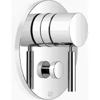 Dornbracht mitigeur monocommandé encastré avec inverseur, plaques de recouvrement 150mm, 36120660-00, 36120660-00
