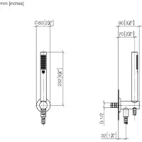 Dornbracht Ensembles de douche à flexible avec support de douche intégré, flowReduce, débit 6,8 l/min, 27802660-270010, 27802660-270010