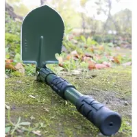 OEM Fionda multifunzionale pieghevole da 41 cm - Testina da 10 x 13,2 cm - Attrezzo portatile - Pala rinforzata - Per veicoli fuoristrada - Pala trasformabile - Fionda di sopravvivenza
