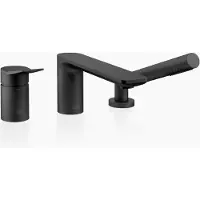Dornbracht LISSÉ Mitigeur monocommandé pour baignoire à trois trous pour montage sur bord de baignoire ou de carrelage, 27412845-33, 27412845-33