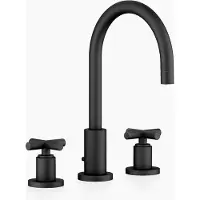 Dornbracht TARA Mélangeur de lavabo à trois trous avec garniture d'écoulement, bec pivotant à 360°, saillie 165mm, 20713892-33, 20713892-33