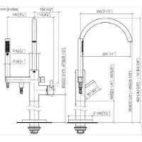 Dornbracht Mitigeur monocommandé pour bain avec tube de fixation pour montage indépendant, avec flexible de douche, 25863661-26, 25863661-26
