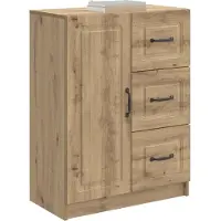 vidaXL Credenza in rovere Artisan 66 x 34,5 x 87 cm in materiale derivato dal legno
