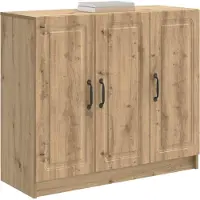 vidaXL Credenza in rovere Artisan 89 x 34,5 x 77 cm in materiale derivato dal legno
